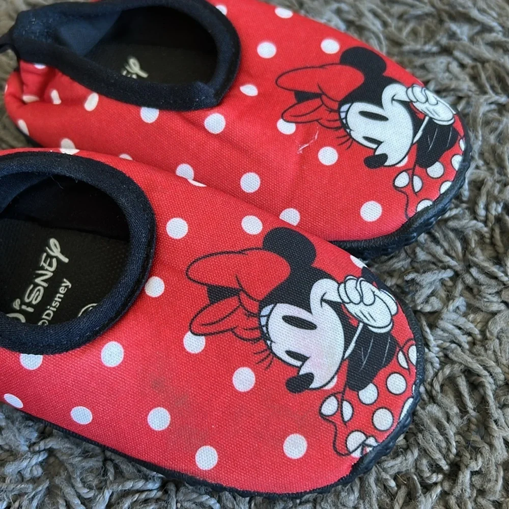 Disney Minnie Mouse Red Polka Dot Slippers Water Shoes